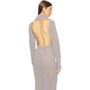 AYA MUSE Rana Dress cable-knit cotton-blend maxi dress size XS Extra Small, nwt